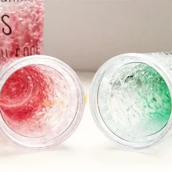 Double Insulated Sliding Lid GelIce Cup Summer Tumbler - Double Insulated Sliding Lid GelIce Cup Summer Tumbler - Image 2 of 4