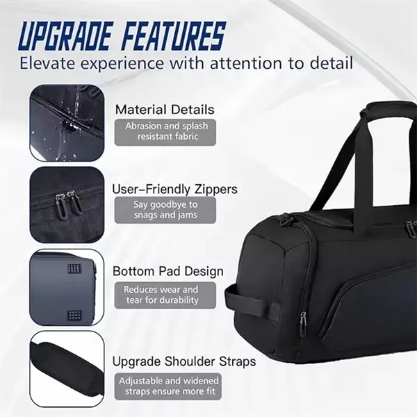Gym Bag with Shoe Compartment - Gym Bag with Shoe Compartment - Image 1 of 5