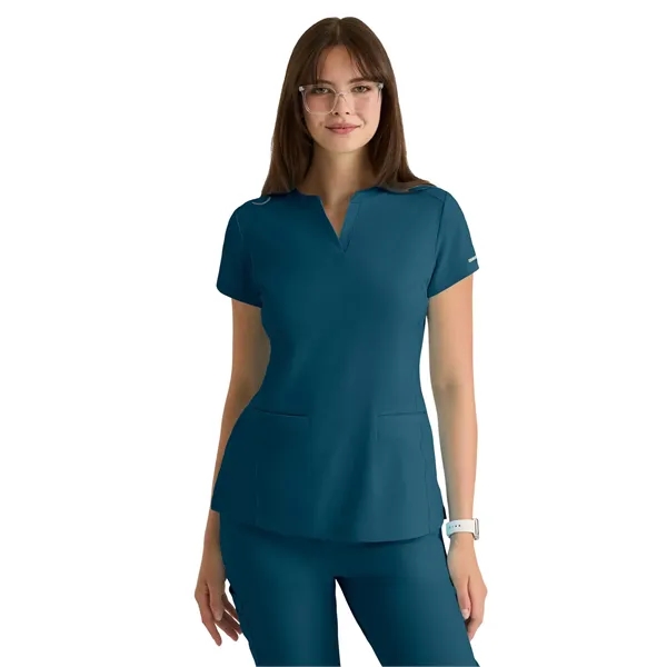 Skechers - Women's Two-Pocket Placket V-Neck Coast Scrub Top - Skechers - Women's Two-Pocket Placket V-Neck Coast Scrub Top - Image 0 of 17