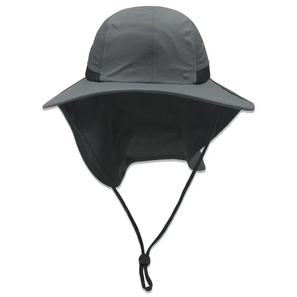 Safari boonie flap back hat with hidden pocket - Safari boonie flap back hat with hidden pocket - Image 8 of 19