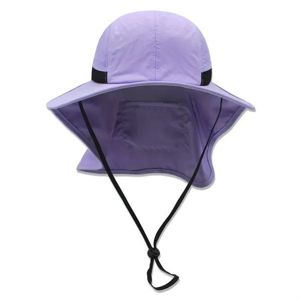 Safari boonie flap back hat with hidden pocket - Safari boonie flap back hat with hidden pocket - Image 10 of 19