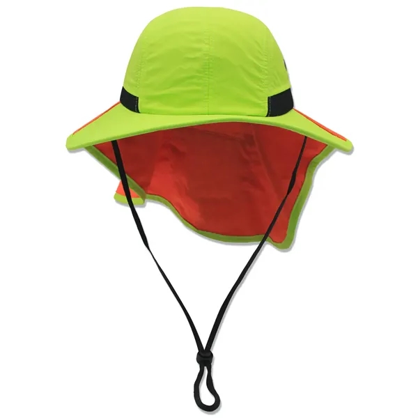 Safari boonie flap back hat with hidden pocket - Safari boonie flap back hat with hidden pocket - Image 12 of 19