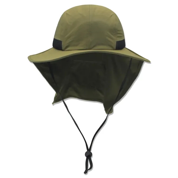 Safari boonie flap back hat with hidden pocket - Safari boonie flap back hat with hidden pocket - Image 13 of 19