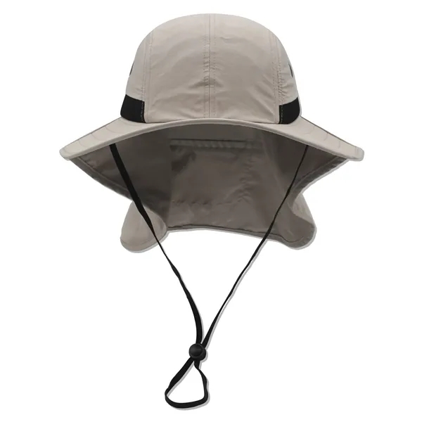 Safari boonie flap back hat with hidden pocket - Safari boonie flap back hat with hidden pocket - Image 15 of 19