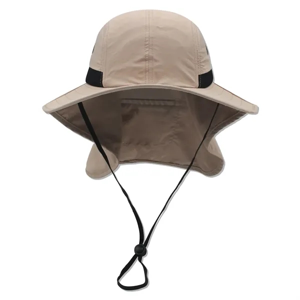 Safari boonie flap back hat with hidden pocket - Safari boonie flap back hat with hidden pocket - Image 16 of 19