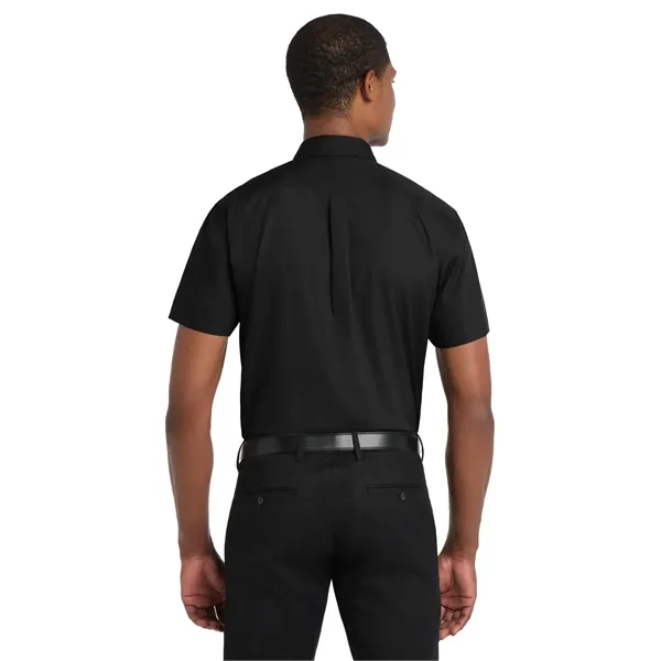 Port Authority Short Sleeve Carefree Poplin Shirt. - Port Authority Short Sleeve Carefree Poplin Shirt. - Image 1 of 24