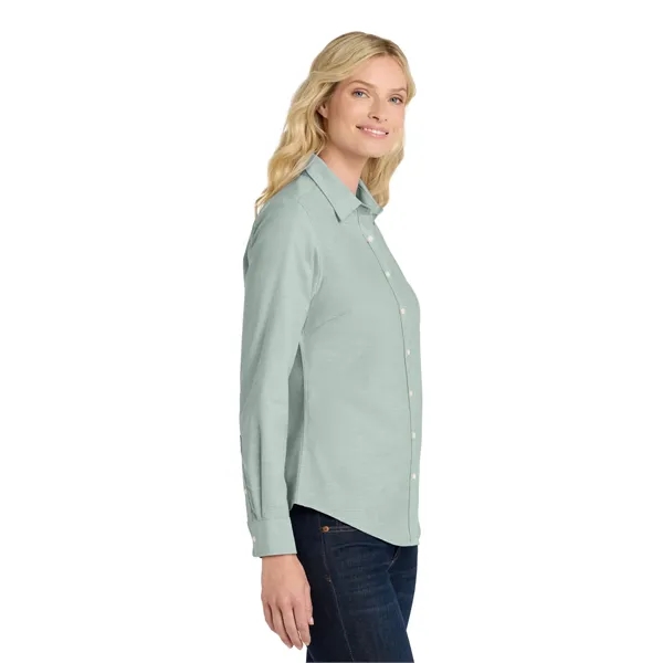 Port Authority Women's SuperPro Oxford Shirt. - Port Authority Women's SuperPro Oxford Shirt. - Image 8 of 29
