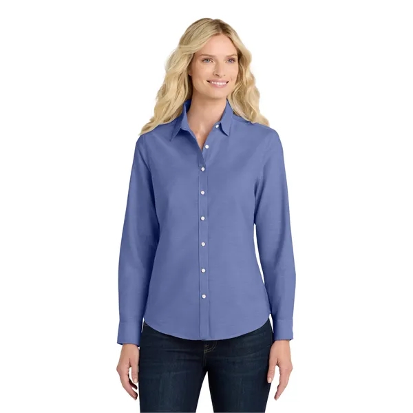 Port Authority Women's SuperPro Oxford Shirt. - Port Authority Women's SuperPro Oxford Shirt. - Image 10 of 29