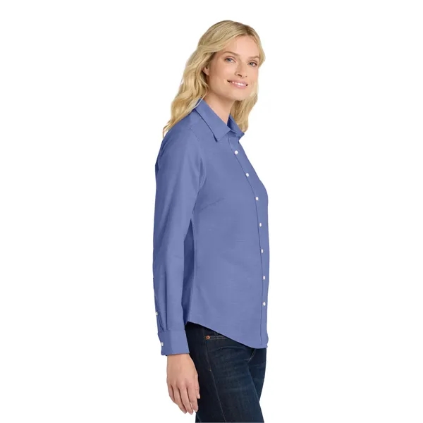 Port Authority Women's SuperPro Oxford Shirt. - Port Authority Women's SuperPro Oxford Shirt. - Image 14 of 29