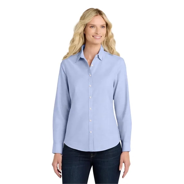 Port Authority Women's SuperPro Oxford Shirt. - Port Authority Women's SuperPro Oxford Shirt. - Image 16 of 29