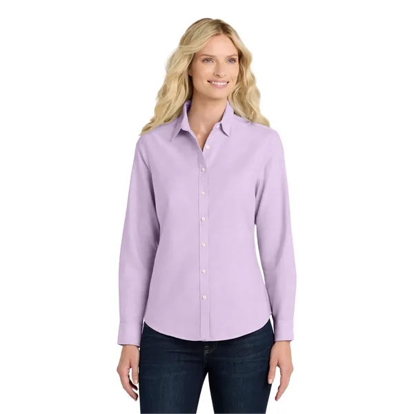 Port Authority Women's SuperPro Oxford Shirt. - Port Authority Women's SuperPro Oxford Shirt. - Image 22 of 29