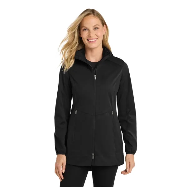 Port Authority Women's Active Hooded Soft Shell Jacket. - Port Authority Women's Active Hooded Soft Shell Jacket. - Image 0 of 14