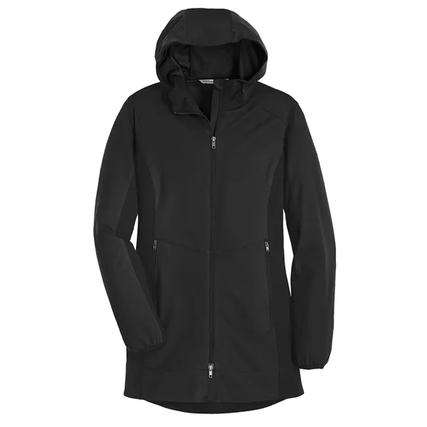 Port Authority Women's Active Hooded Soft Shell Jacket. - Port Authority Women's Active Hooded Soft Shell Jacket. - Image 3 of 14