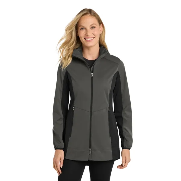 Port Authority Women's Active Hooded Soft Shell Jacket. - Port Authority Women's Active Hooded Soft Shell Jacket. - Image 5 of 14