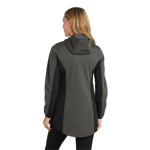Port Authority Women's Active Hooded Soft Shell Jacket. - Port Authority Women's Active Hooded Soft Shell Jacket. - Image 6 of 14