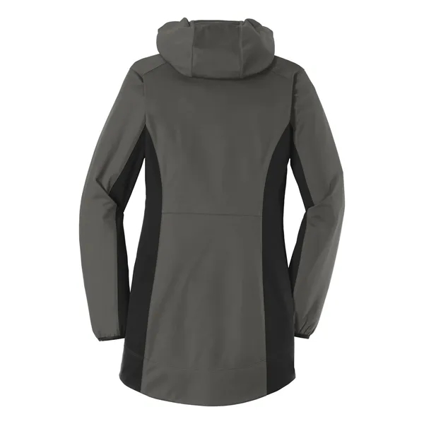 Port Authority Women's Active Hooded Soft Shell Jacket. - Port Authority Women's Active Hooded Soft Shell Jacket. - Image 9 of 14