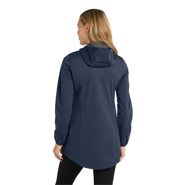 Port Authority Women's Active Hooded Soft Shell Jacket. - Port Authority Women's Active Hooded Soft Shell Jacket. - Image 11 of 14