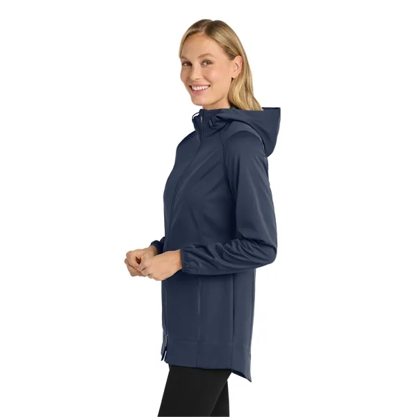 Port Authority Women's Active Hooded Soft Shell Jacket. - Port Authority Women's Active Hooded Soft Shell Jacket. - Image 12 of 14