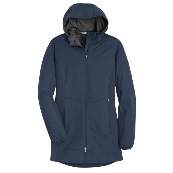 Port Authority Women's Active Hooded Soft Shell Jacket. - Port Authority Women's Active Hooded Soft Shell Jacket. - Image 13 of 14
