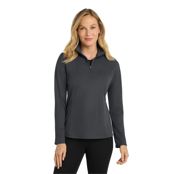 Port Authority Women's Pinpoint Mesh 1/2-Zip . - Port Authority Women's Pinpoint Mesh 1/2-Zip . - Image 0 of 14