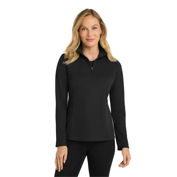 Port Authority Women's Pinpoint Mesh 1/2-Zip . - Port Authority Women's Pinpoint Mesh 1/2-Zip . - Image 5 of 14