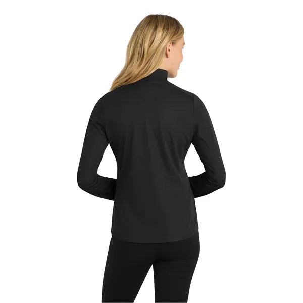 Port Authority Women's Pinpoint Mesh 1/2-Zip . - Port Authority Women's Pinpoint Mesh 1/2-Zip . - Image 6 of 14