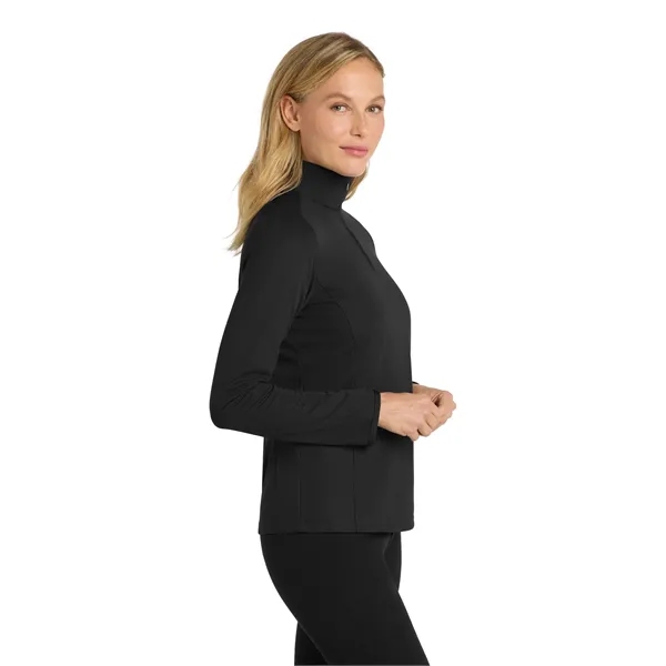 Port Authority Women's Pinpoint Mesh 1/2-Zip . - Port Authority Women's Pinpoint Mesh 1/2-Zip . - Image 7 of 14