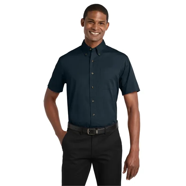 Port Authority Short Sleeve Twill Shirt. - Port Authority Short Sleeve Twill Shirt. - Image 5 of 14