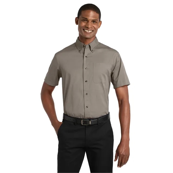 Port Authority Short Sleeve Twill Shirt. - Port Authority Short Sleeve Twill Shirt. - Image 10 of 14