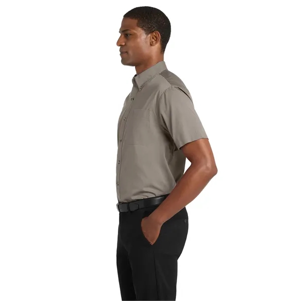 Port Authority Short Sleeve Twill Shirt. - Port Authority Short Sleeve Twill Shirt. - Image 12 of 14