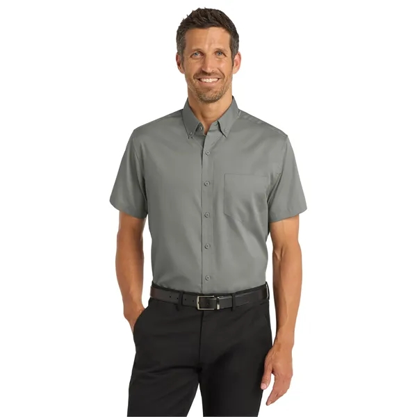 Port Authority Short Sleeve SuperPro Twill Shirt. - Port Authority Short Sleeve SuperPro Twill Shirt. - Image 3 of 34