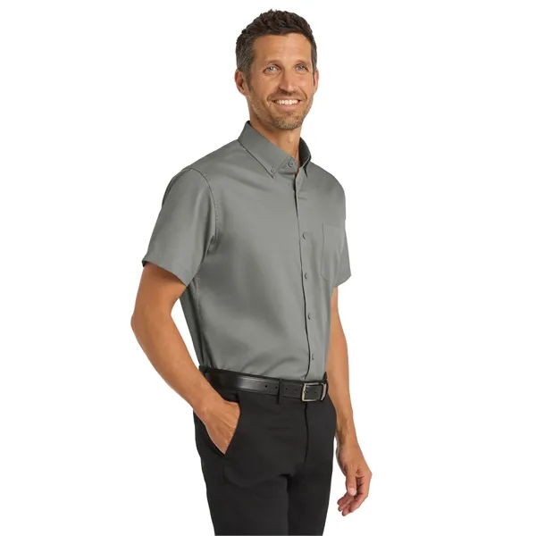 Port Authority Short Sleeve SuperPro Twill Shirt. - Port Authority Short Sleeve SuperPro Twill Shirt. - Image 5 of 34