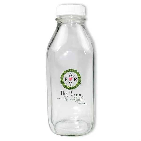 1 Quart Glass Milk Bottle with Lid, Full Color Digital - 1 Quart Glass Milk Bottle with Lid, Full Color Digital - Image 3 of 3