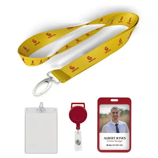 5/8 inch Polyester Lanyard - 5/8 inch Polyester Lanyard - Image 0 of 3