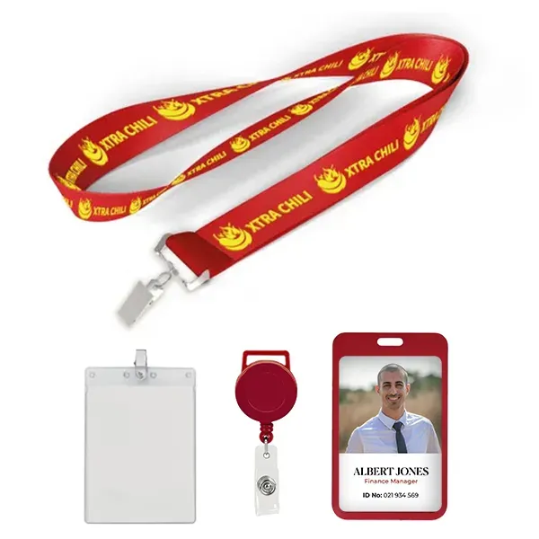 Custom Silk Screen Print Polyester Lanyard - Custom Silk Screen Print Polyester Lanyard - Image 0 of 2