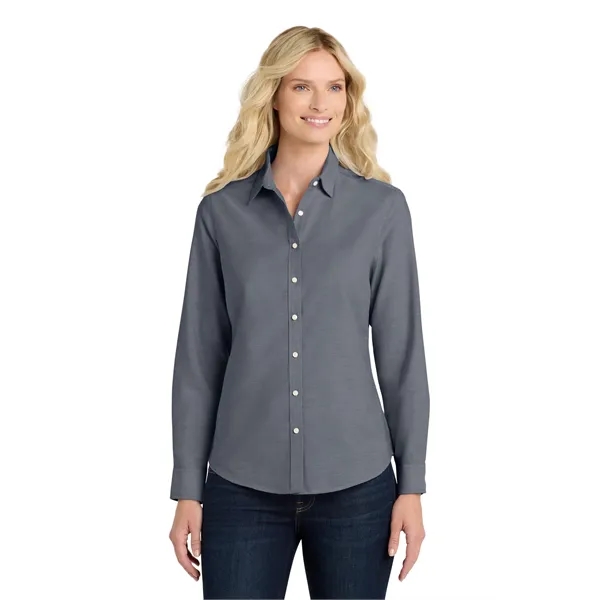 Custom Port Authority Women's SuperPro Oxford Shirt.
