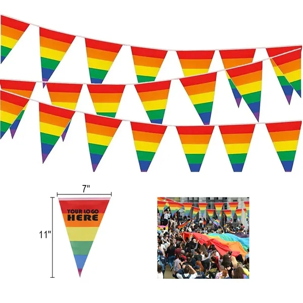 Triangle Rainbow Flag Banner - Triangle Rainbow Flag Banner - Image 0 of 0