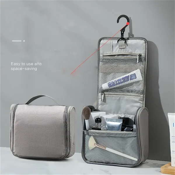 Men's Hanging Toiletry Bag & Shower Organizer - Men's Hanging Toiletry Bag & Shower Organizer - Image 2 of 3