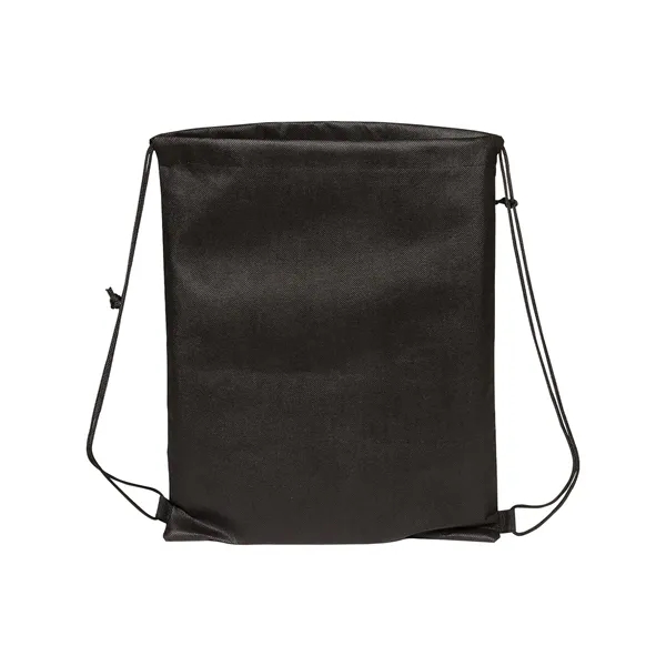 Tonal Heathered Non-Woven Drawstring Backpack - Tonal Heathered Non-Woven Drawstring Backpack - Image 2 of 12