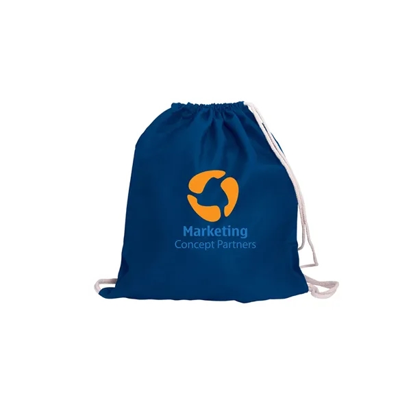 Cotton Canvas Drawstring Bag - Cotton Canvas Drawstring Bag - Image 4 of 17