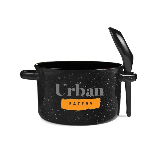 Campfire 20 oz. Ceramic Soup Bowl With Spoon - Campfire 20 oz. Ceramic Soup Bowl With Spoon - Image 6 of 11