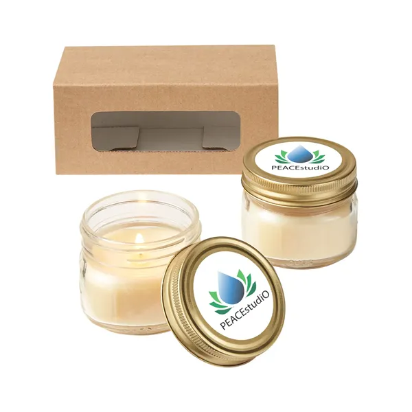 USA Made Glass Jar Candle Set - USA Made Glass Jar Candle Set - Image 0 of 4