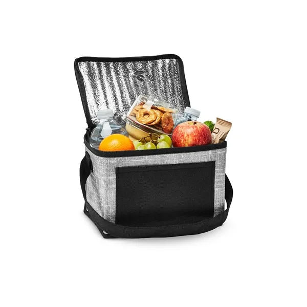 Denim Pattern Non-Woven 6-Pack Lunch Cooler Bag - Denim Pattern Non-Woven 6-Pack Lunch Cooler Bag - Image 1 of 11