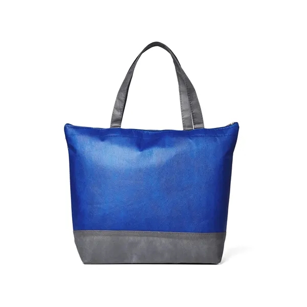 Hexagon Pattern Non-Woven Cooler Tote Bag - Hexagon Pattern Non-Woven Cooler Tote Bag - Image 3 of 7