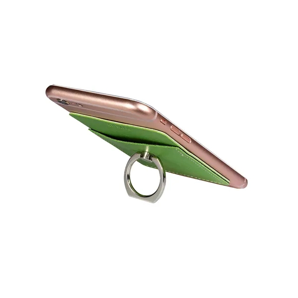 Leeman Tuscany Card Holder with Metal Ring Phone Stand - Leeman Tuscany Card Holder with Metal Ring Phone Stand - Image 1 of 17