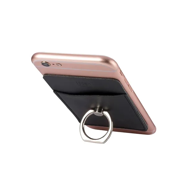 Leeman Tuscany Card Holder with Metal Ring Phone Stand - Leeman Tuscany Card Holder with Metal Ring Phone Stand - Image 6 of 17