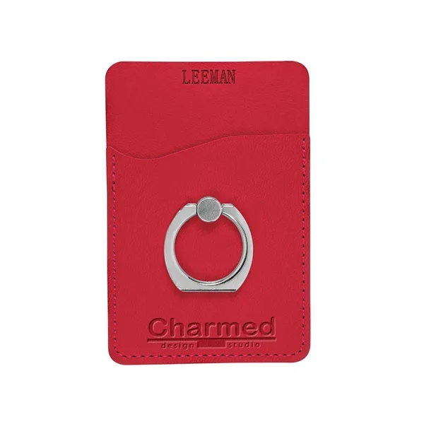 Leeman Tuscany Card Holder with Metal Ring Phone Stand - Leeman Tuscany Card Holder with Metal Ring Phone Stand - Image 10 of 17