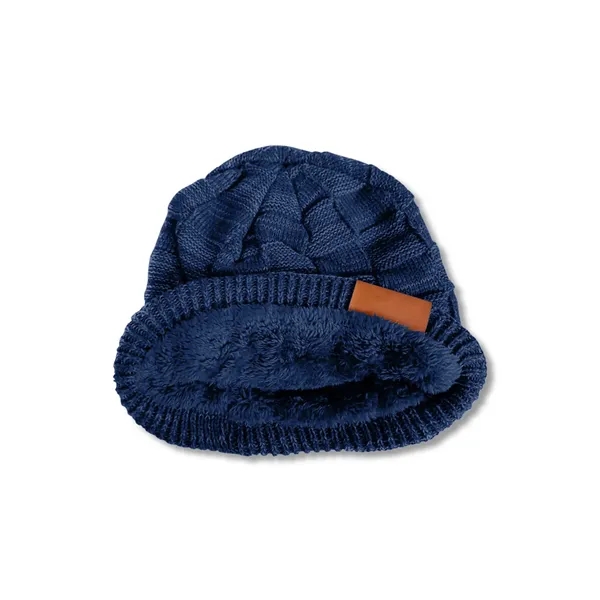 Leeman Fuzzy Lining Slouchy Beanie - Leeman Fuzzy Lining Slouchy Beanie - Image 3 of 5