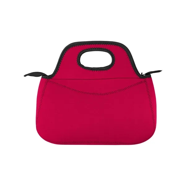 Zippered Neoprene Lunch Cooler Tote Bag - Zippered Neoprene Lunch Cooler Tote Bag - Image 8 of 14