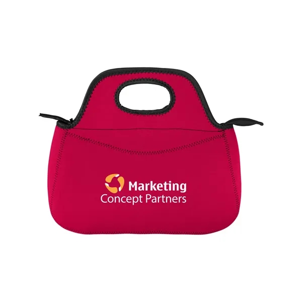 Zippered Neoprene Lunch Cooler Tote Bag - Zippered Neoprene Lunch Cooler Tote Bag - Image 10 of 14
